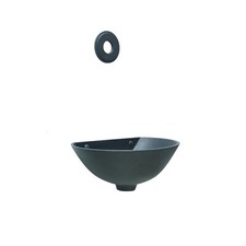 Fontana vasca a muro parete 600 grigio ghisa giardino con rosone liscio