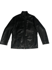 Giacca vintage uomo in pelle Boss, taglia 50
