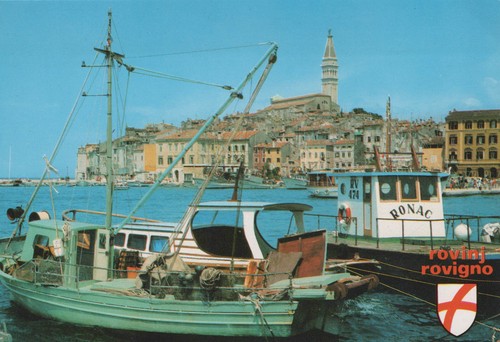 Cartolina epoca rovigno - d'epoca,