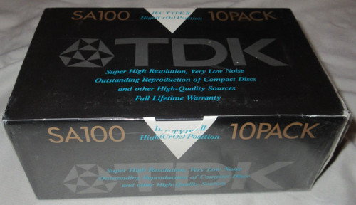Tdk 100 cassette tapes - tdk,