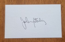 Scheda indice autografata john - indice,
