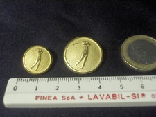 BOTTONE GOLF GOLFISTA METALLO COLOR ORO OPACO SATINATO 2 MISURE VEDI MENU NUOVO