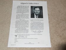 Klipsch Klipschorn Annuncio, Paul IN Annuncio, Articoli, Info, 1974, 1 Pg