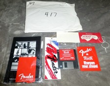 Fender Stratocaster anni 90 custodia Candy Packet Strat foglio di costruzione + + GVOX completo