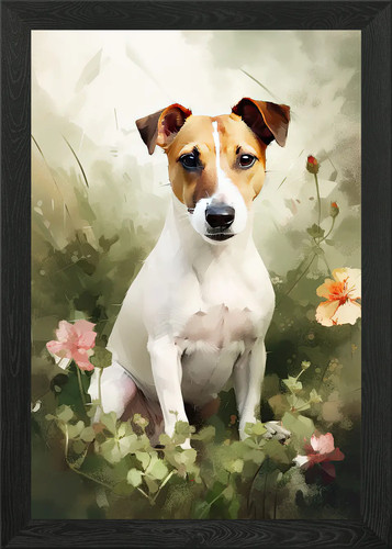 Quadro jack russell acquerello - quadro,