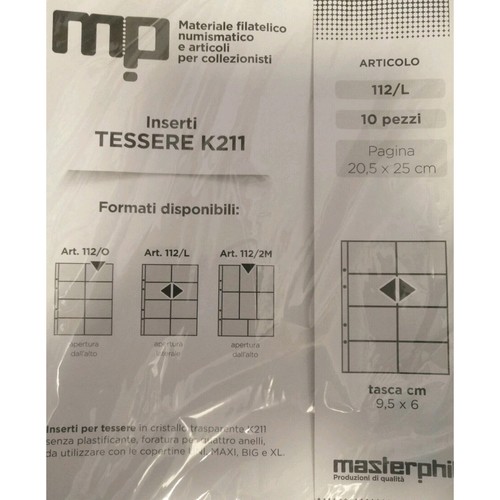 Fogli album tasche x - 10,