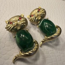 Spilla gatto vintage tono oro