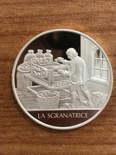 LA SGRANATRICE WHITNEY   MEDAGLIA ARGENTO .925  SILVER FDC PROOF Gr. 14