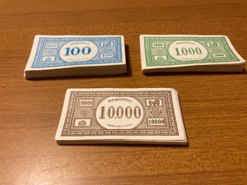 Banconote monopoli anni - monopoli, 60/70