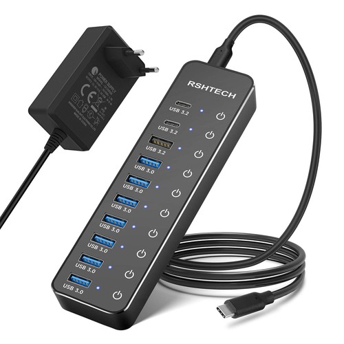 Hub usb alimentato - hub, alimentato,