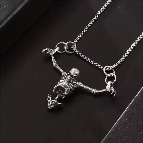 Collana con teschio skull - teschio,