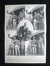 Un giro elettorale del Présidente USA Theodore Roosevelt Stampa del 1902