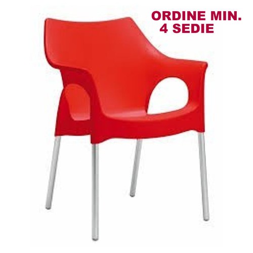 Sedia ola scab rosso - ola,