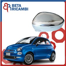 Calotta Cromata Fiat 500 C Abarth Calotte Lucida Specchio Retrovisore Sx      