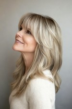 Parrucca beige bionda