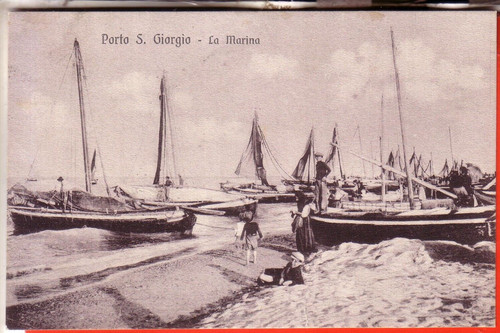 Cartolina porto san giorgio - cartolina,
