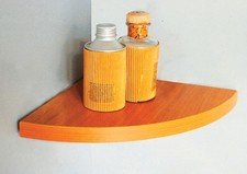 MENSOLA ANGOLO SQUADRATA NOCE