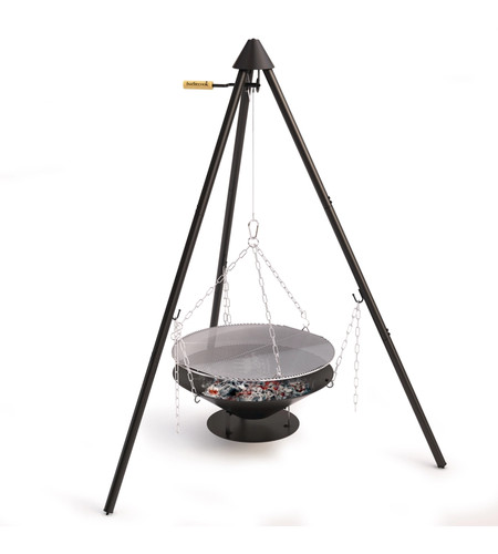 Barbecue legna con treppiede - a,