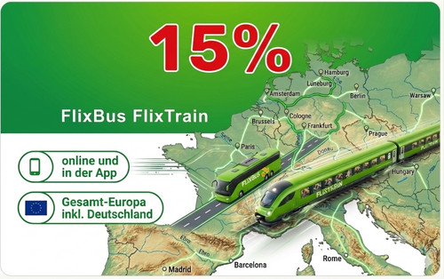 Buono sconto flixbus - sconto, 15%