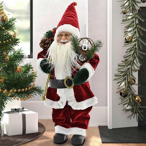 Statuina babbo natale classico - statuina,