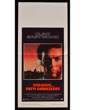 locandina CORAGGIO FATTI AMMAZZARE Clint Eastwood ISPETTORE CALLAGHAN B276