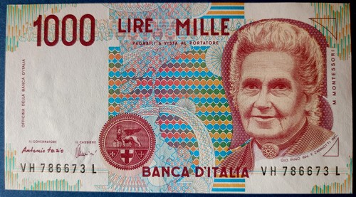 Moneta cartacea mille - mille, del