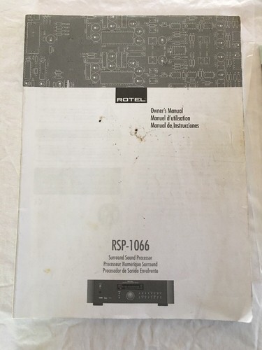 Rotel rsp 1066 - rotel, rsp-1066