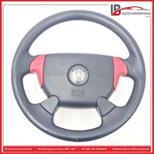 Volante in pelle nero rosso