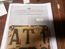 Vespa 125 Faro Basso VM2  - TARGA ☆COLLEZIONE☆ 1954