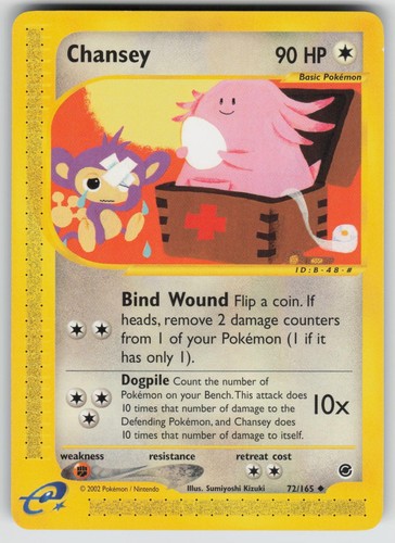 Chansey 165 uncommon - chansey,