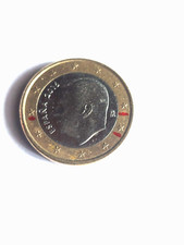 € 1 Spagna 2016 - difetti vari sul viso: sopraccignia,naso,bocca, mento.