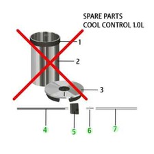 Jura Cool Control 1L Accessori Lancia Tubo Set 4 Nero 73563 73562 72249 67381