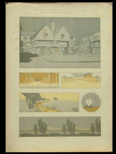 Paysages art nouveau 1904 - art,