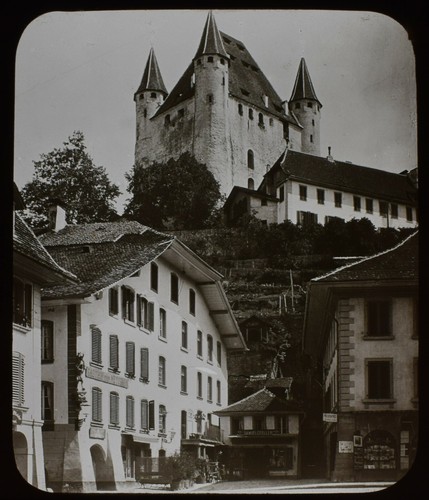 Antique magic lantern slide - antique,