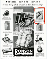 Ronson Portamine Con Accendino Vintage Anni 1940/1950 Senza Scatola con Astuccio