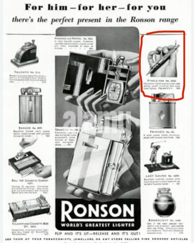 Ronson portamine con accendino - ronson,