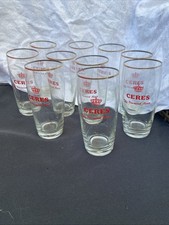 6 Bicchieri BIRRA CERES  0,20 cl da collezione in vetro