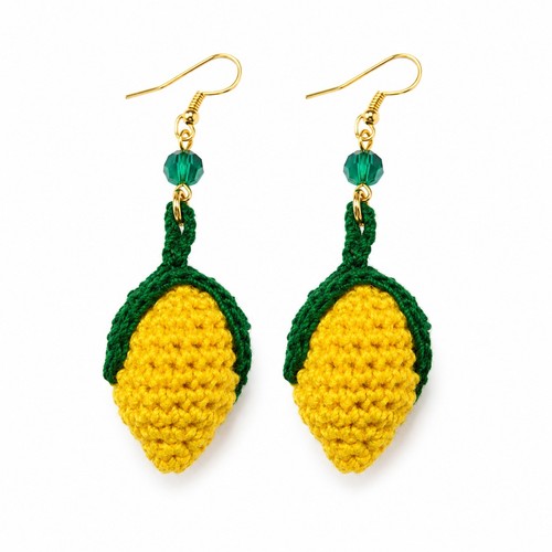 Orecchini limone realizzati