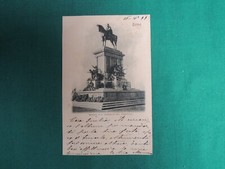 *L68*- CARTOLINA -ROMA-MONUMENTO GARIBALDI  -VIAGG.1899  - LAZIO