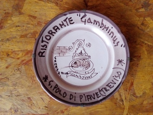 Piatto souvenir ristorante - piatto,