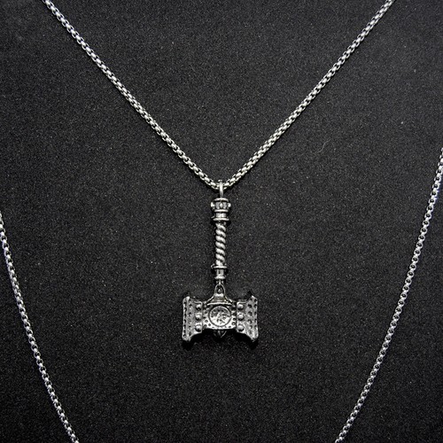 Collana acciaio con - acciaio,