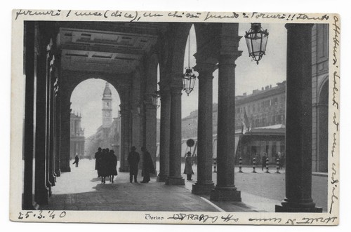 Cartolina torino via - cartolina,