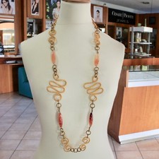 COLLANA IL ALLUMINIO DORATO E