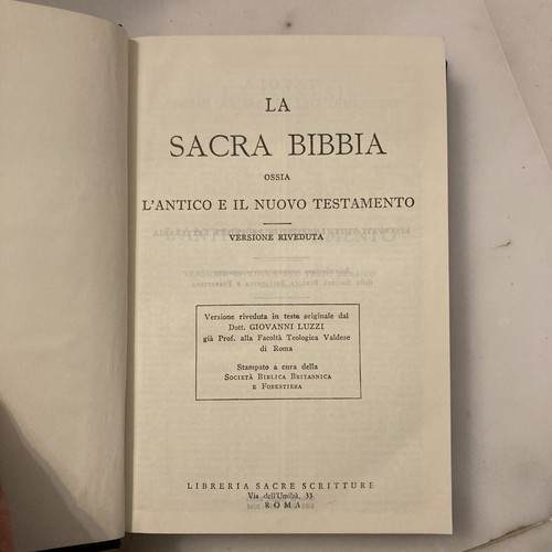 Sacra bibbia antico - antico, e