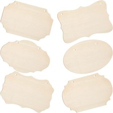 6pcs Blank Segnali in legno