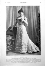 Stampa antica Miss Letty Lind