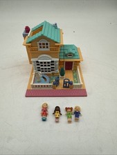 Polly Pocket 1994 Vintage Hotel Bluebird Toys LUCI FUNZIONANTI e 4 bambole vedi foto