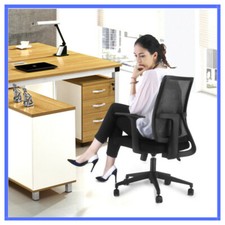 Sedia da ufficio ergonomica girevole con ruote in tessuto e rete reclinabile g