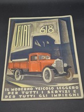 1934 DEPLIANT LIBRETTO AUTOCARRO FIAT 618