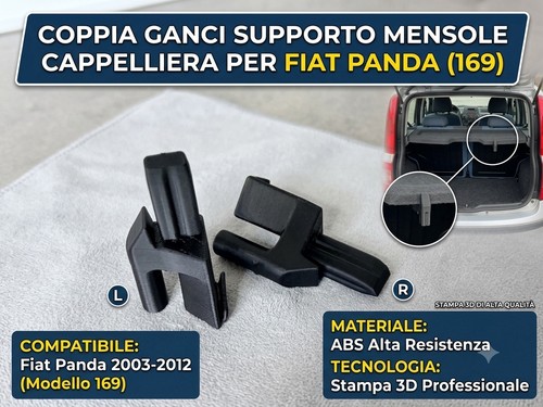Coppia ganci supporto mensola - coppia,